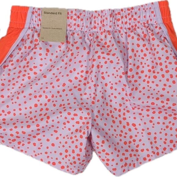 Girls Nike Dri-FIT Printed Tempo Running Shorts Doll Rush Orange - Picture 2 of 3